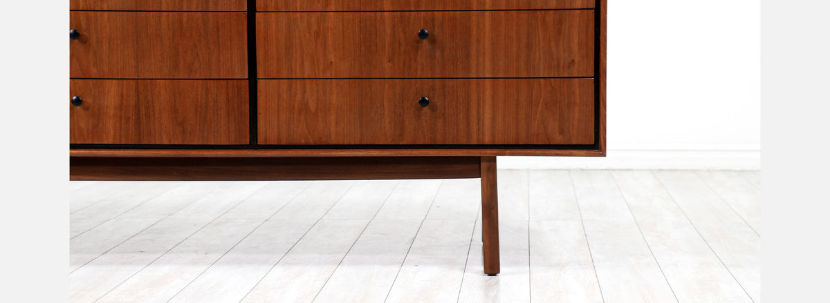 Jack Cartwright 12-Drawer Walnut Dresser for Founders Co.