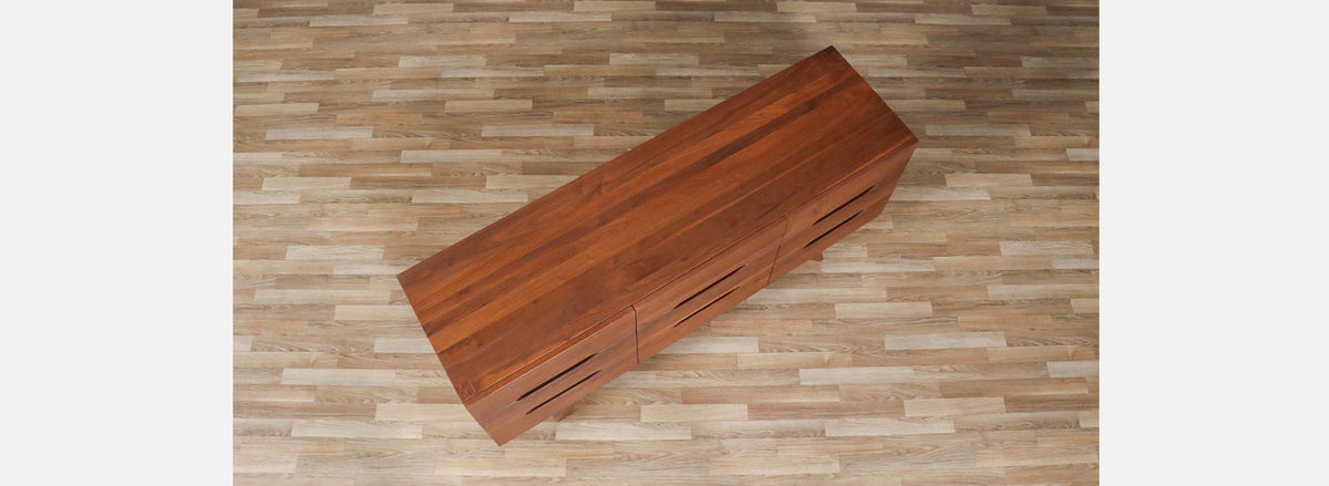 Mid-Century Californian Modern Sculpted Walnut Dresser 