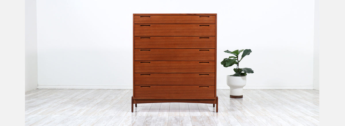 Danish Modern Teak Chest of Drawers by William Watting