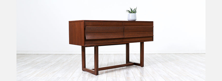 Paul Laszlo Sculpted Console Table for Brown Saltman