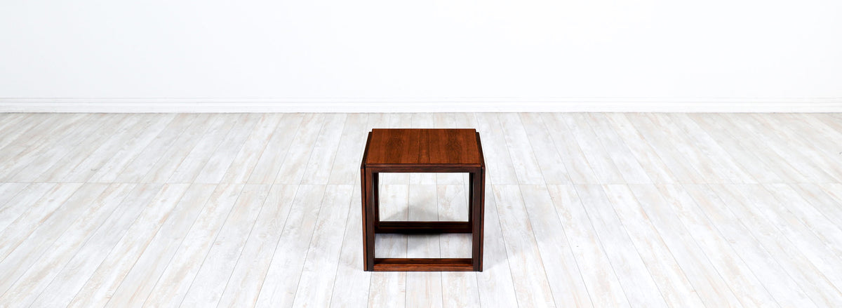 Kai Kristiansen Model-33 Rosewood Interlocking Cube Nesting Tables