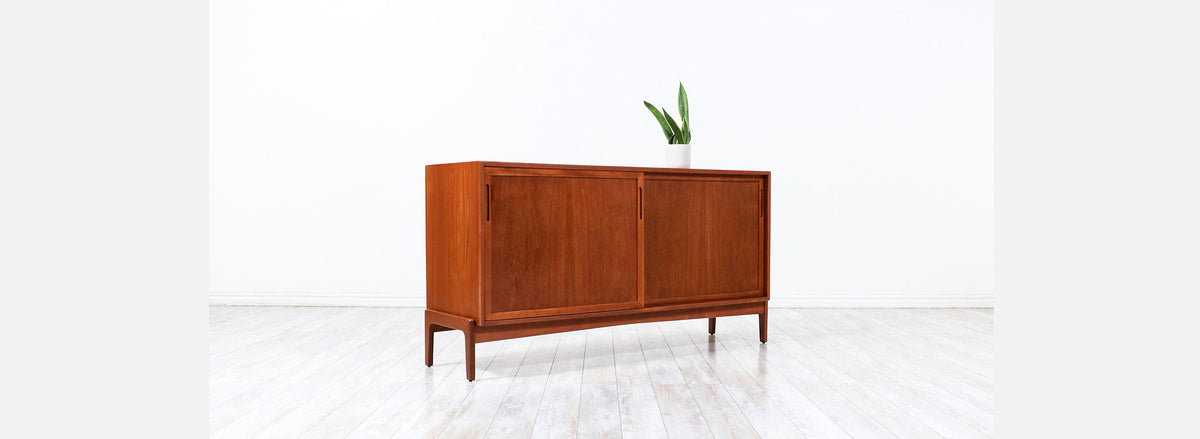 Mid-Century Danish Modern Teak Credenza by William Watting