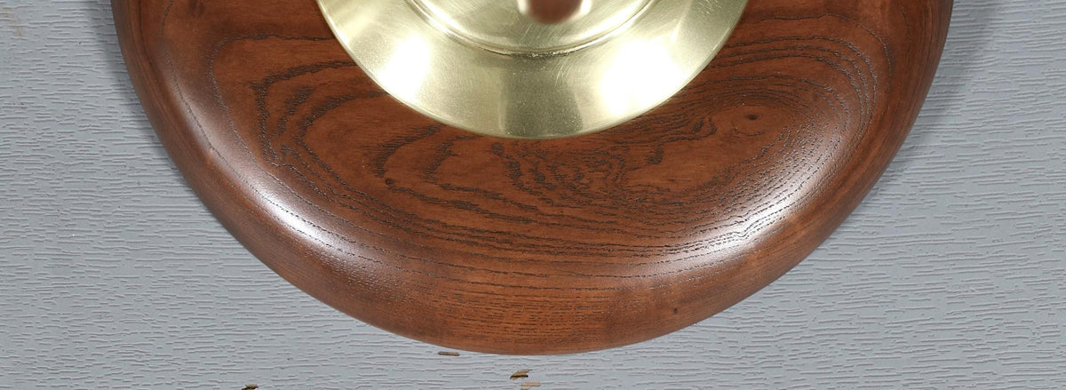 Mid-Century Sculpted Wood Floor Lamp by Roller Lamp Co.