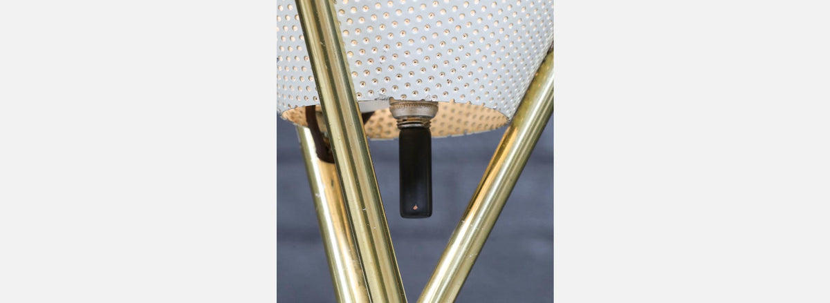 Gerald Thurston Tripod Brass Table Lamp for Lightolier