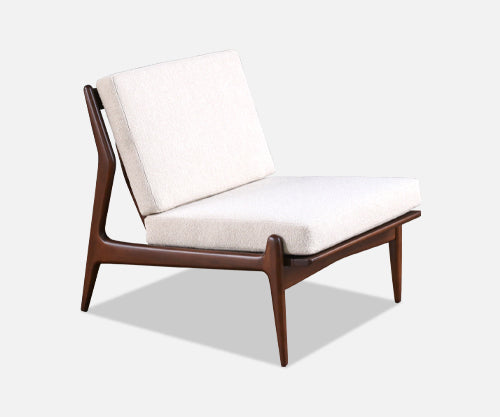 Danish Modern Armless Lounge Chair by Ib Kofod-Larsen