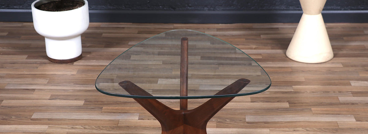 Adrian Pearsall "Jax" Sculpted Walnut Side Table
