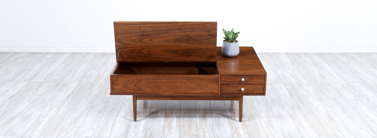 Kipp Stewart & Stewart MacDougall "Declaration" Walnut Coffee Table for Drexel