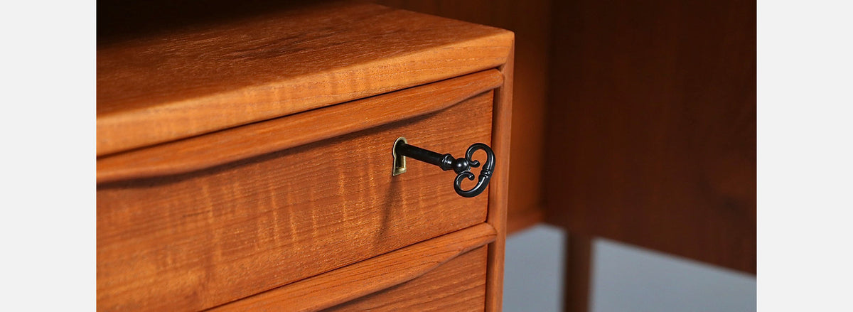 Danish Modern Floating-Top Desk by Peter Lovig Nielsen