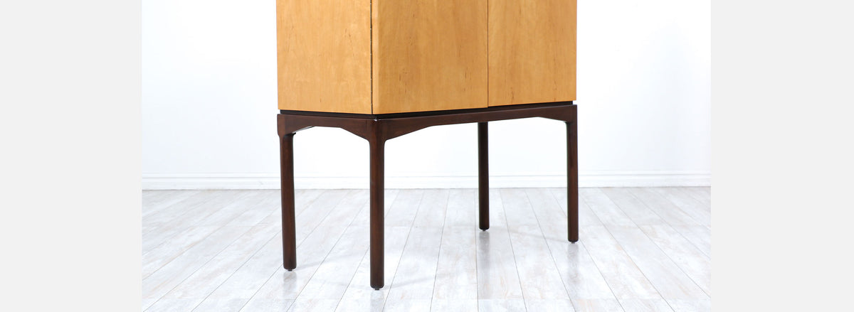 Mid-Century Modern Swedish Two-Tone Cabinet by Ferd Lundquist