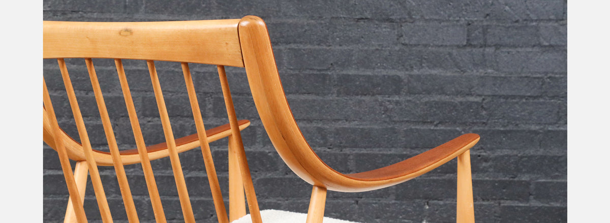 Peter Hvidt Model FD-146 Teak & Birch Lounge Chairs