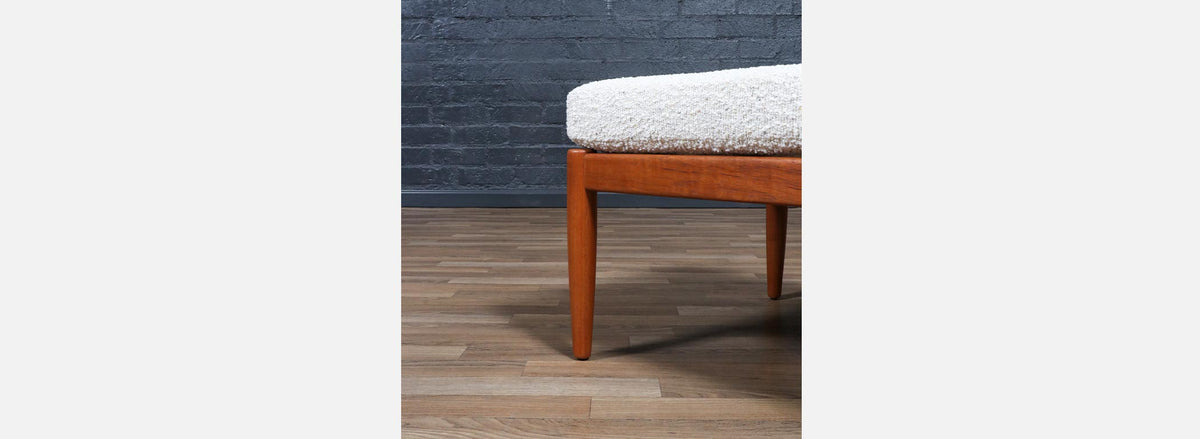 Swedish Modern Teak Stool by Folke Ohlsson for Dux