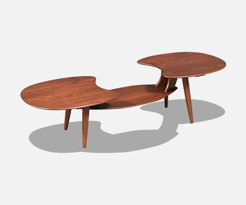 California Modern Floating-Top Tier Coffee Table by Ace-Hi