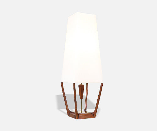 California Modernist Sculpted Pyramid Style Table Lamp by Modeline of CA