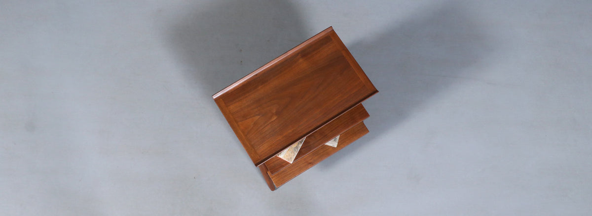 Merton L. Gershun Pyramid Tier Side Table for American of Martinsville