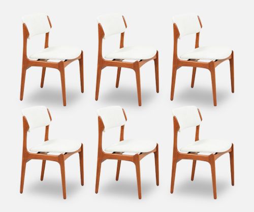 Erik Buch Model-49 Dining Chairs for Oddense Maskinsinedkeri