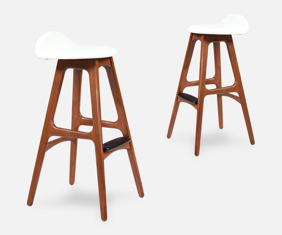 Erik Buch Bar Stools for Oddense Maskinsnedkeri 