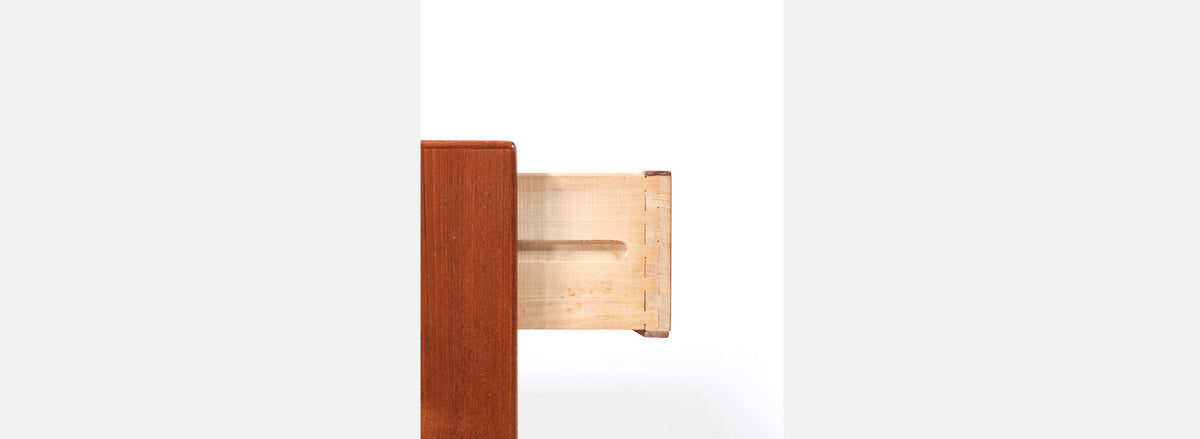 Danish Modern Teak 9-Drawer Dresser by Falster