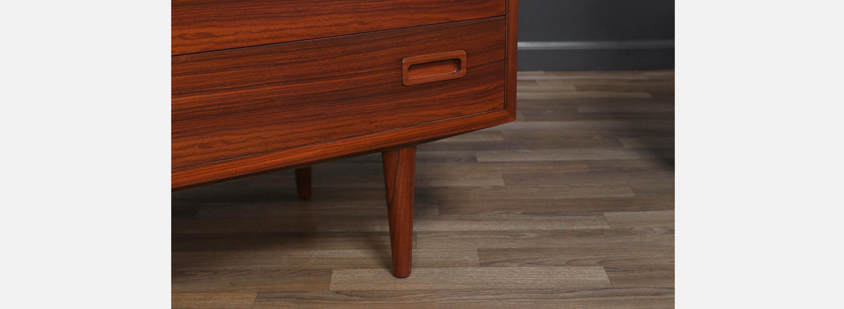Carlo Jensen Rosewood Credenza with Bi-Folding Door 
