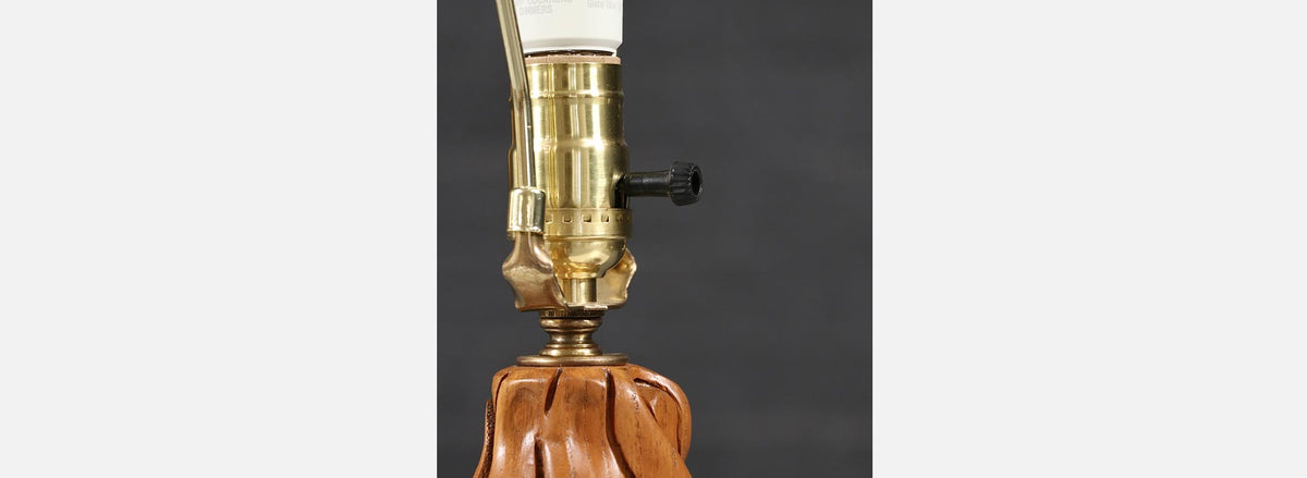 Mid-Century Modern Sculpted Woman Figure Table Lamp by Lighthouse Co.