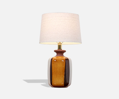 Mid-Century Modern Multi-Drip Glazed Ceramic Table Lamp
