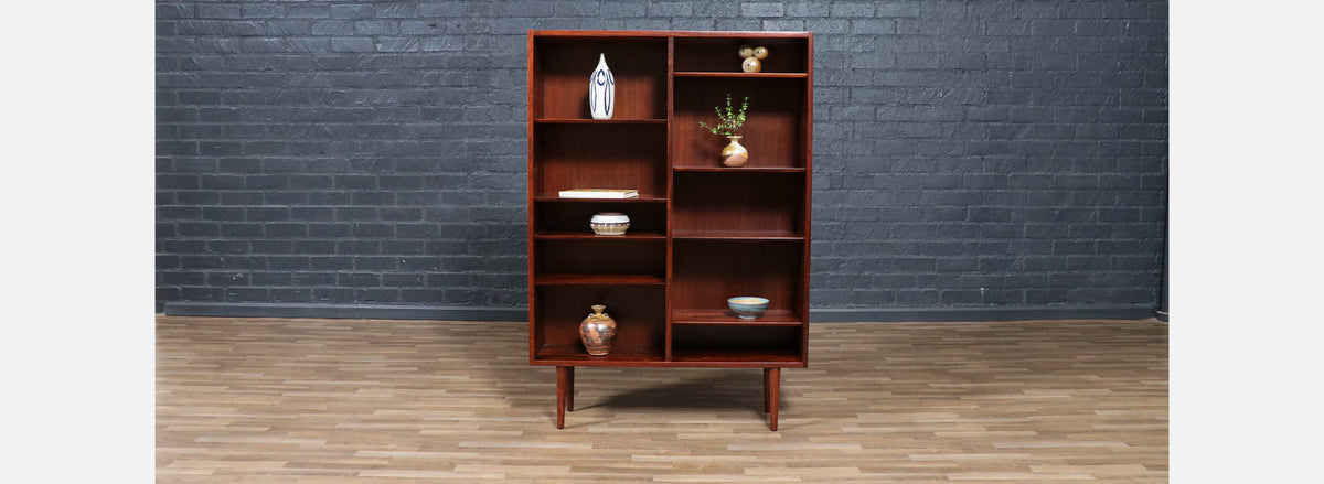 Danish Modern Brazilian Rosewood Bookshelf by Carlo Jensen
