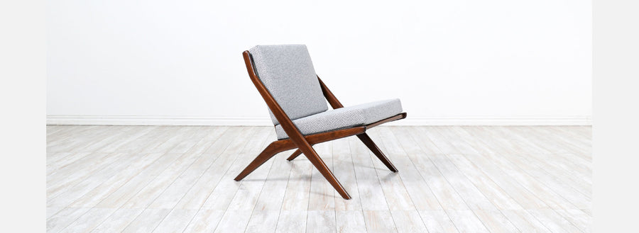 Folke Ohlsson "Scissor" Sculpted Lounge Chair for Dux