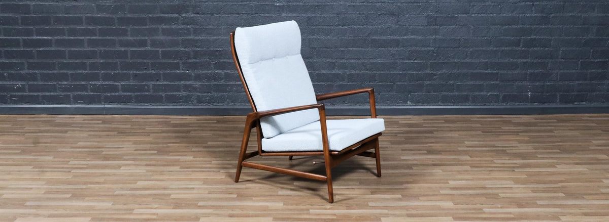 Mid-Century Reclining Lounge Chair by Ib Kofod-Larsen for Selig
