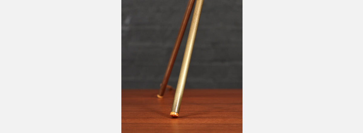 T.H. Robsjohn-Gibbings Model-170 Brass Tripod Table Lamp for Hansen