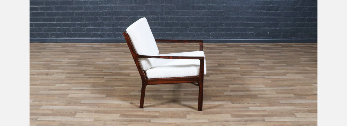 Fredrik Kayser Model-395 Rosewood Lounge Chair for Vatne Møbler