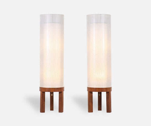 Mid-Century Modern Column Style Floor Lamps by Modeline