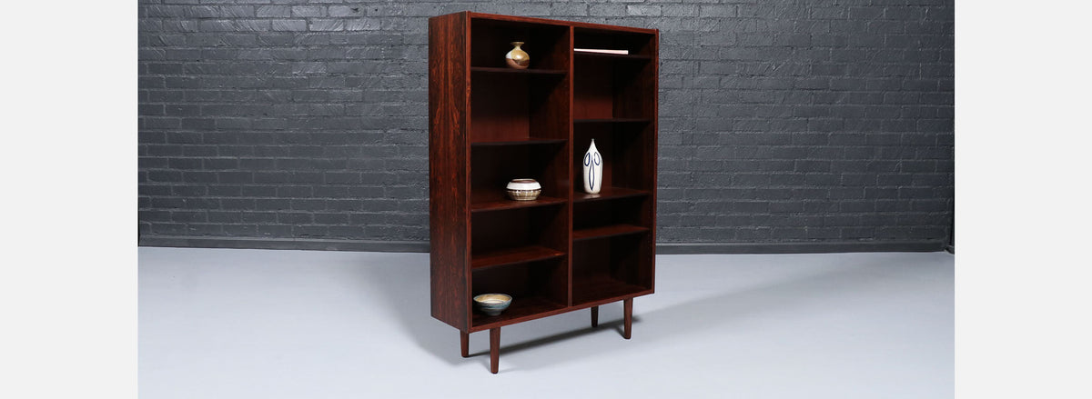 Danish Modern Rosewood Bookshelf by Carlo Jensen for Hundevad & Co.