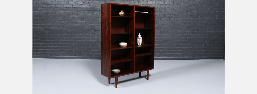 Danish Modern Rosewood Bookshelf by Carlo Jensen for Hundevad & Co.