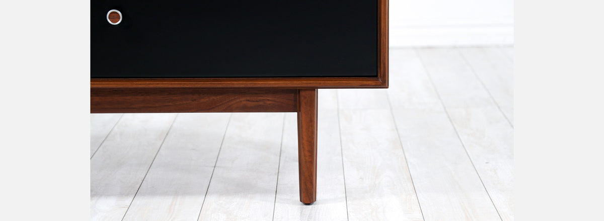 Milo Baughman Two-Tone Lacquered Highboy for Glenn of California 