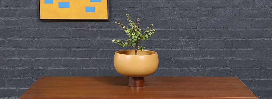 John Follis "Floating Pottery" Model-FB Mustard Glazed Planter for A.P. 