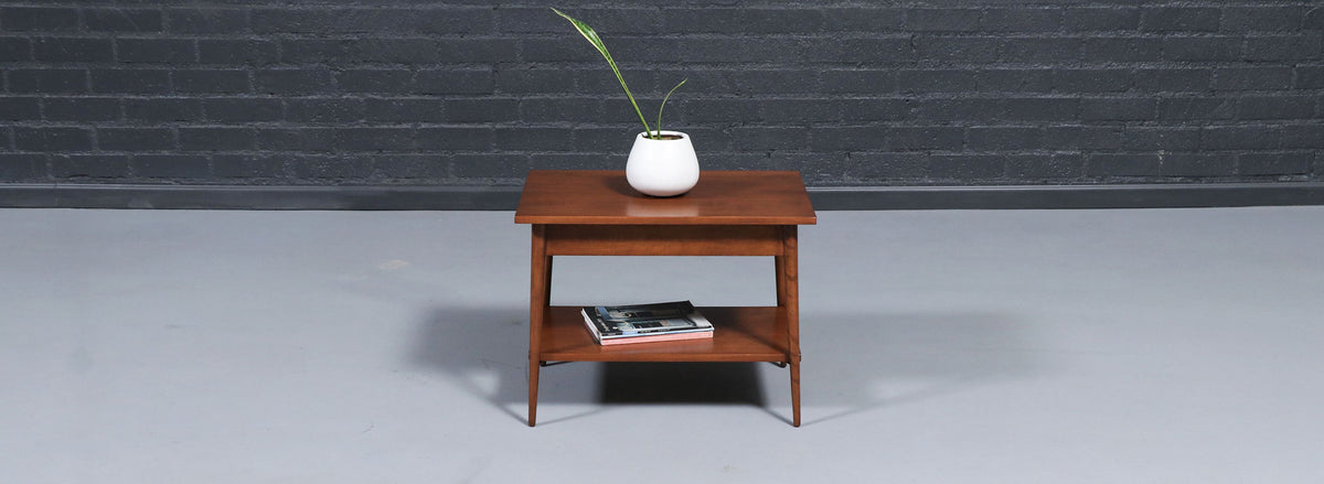 Paul McCobb "Planner Group" Side Table w/ Bookshelf for Winchendon Furniture