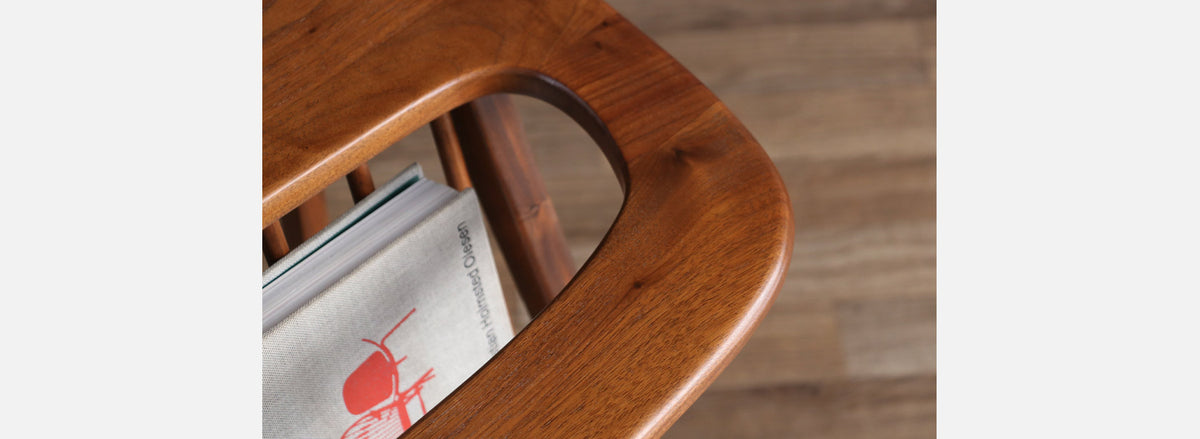 Arthur Umanoff Spindle Side Table w/ Magazine Shelf