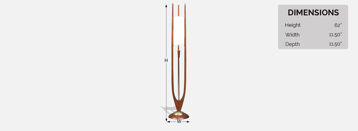 Arthur Jacobs Model-350 Floor Lamp for Modeline of California