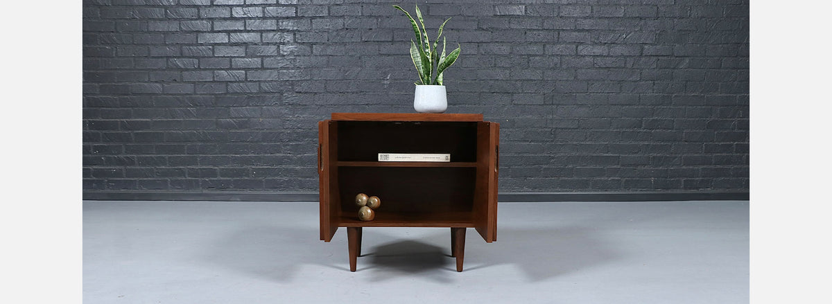 Single Mid-Century Brutalist Modern "Staccato" Night Stand by Lane