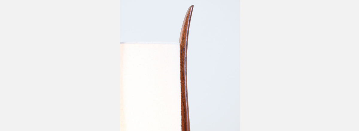 Pair of Mid-Century Modern Sculpted Walnut Table Lamps by Modeline