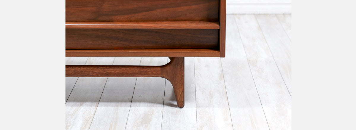Mid-Century Modern Curved-Front Dresser by Young Furniture