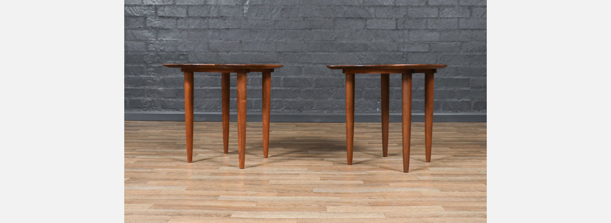 California Modern Sculpted Floating-Top Side Tables by Ace-Hi