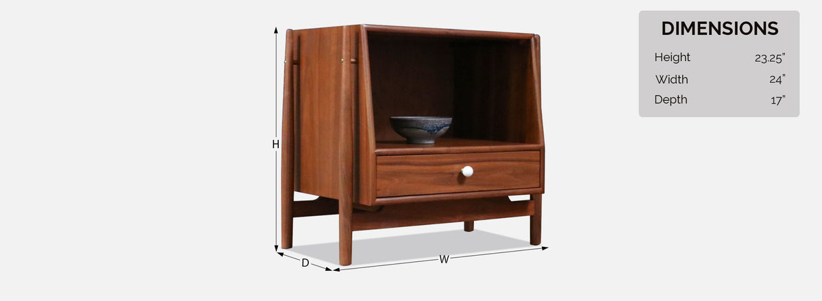 Kipp Stewart ”Declaration” Floating Walnut Night Stands for Drexel