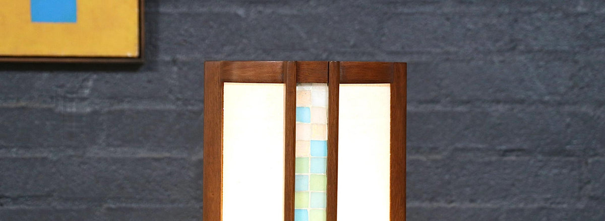 John Keal Mosaic Tile Floor Lamp for Modeline of CA