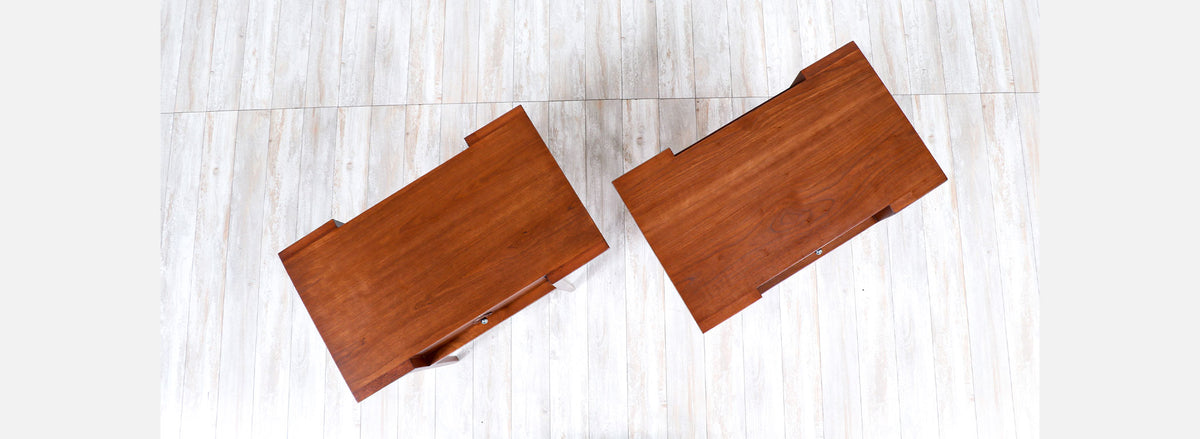 Rare John Van Koert "Counter Point" Night Stands for Drexel 