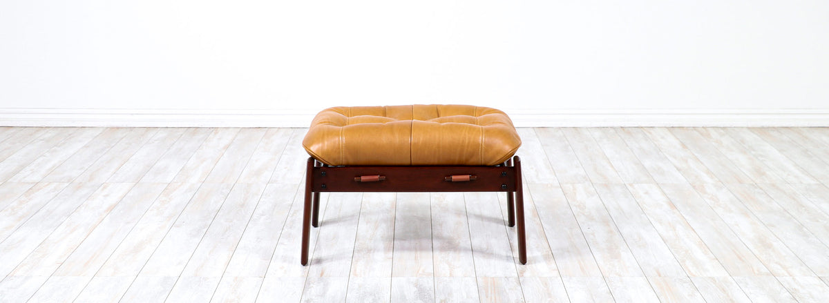 Percival Lafer MP-41 Series Brazilian Leather Stool