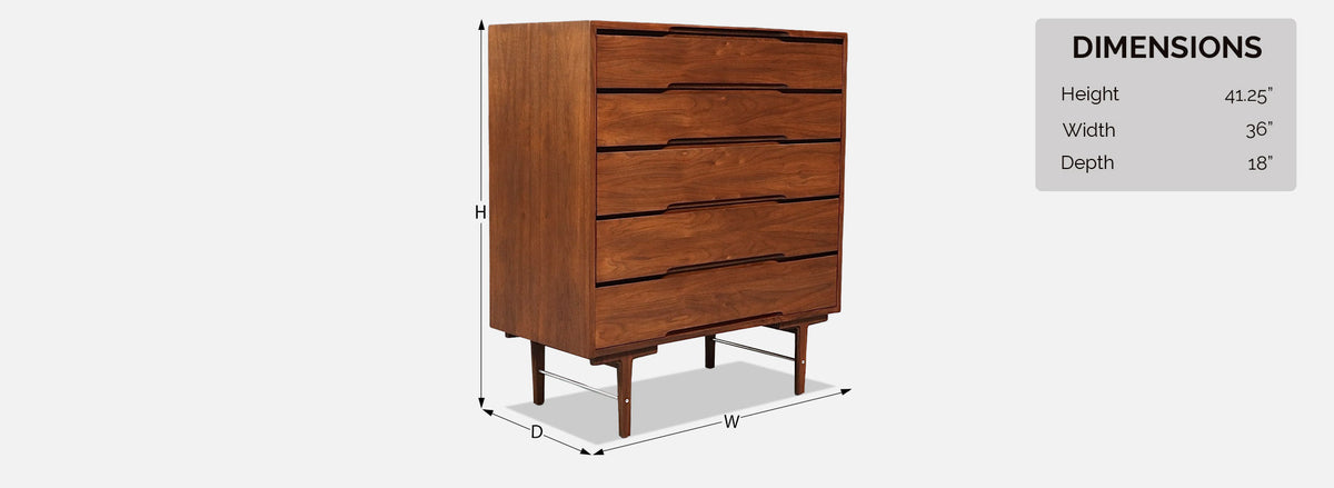 Stewart McDougall & Kipp Stewart Walnut Highboy Dresser for Glenn of CA