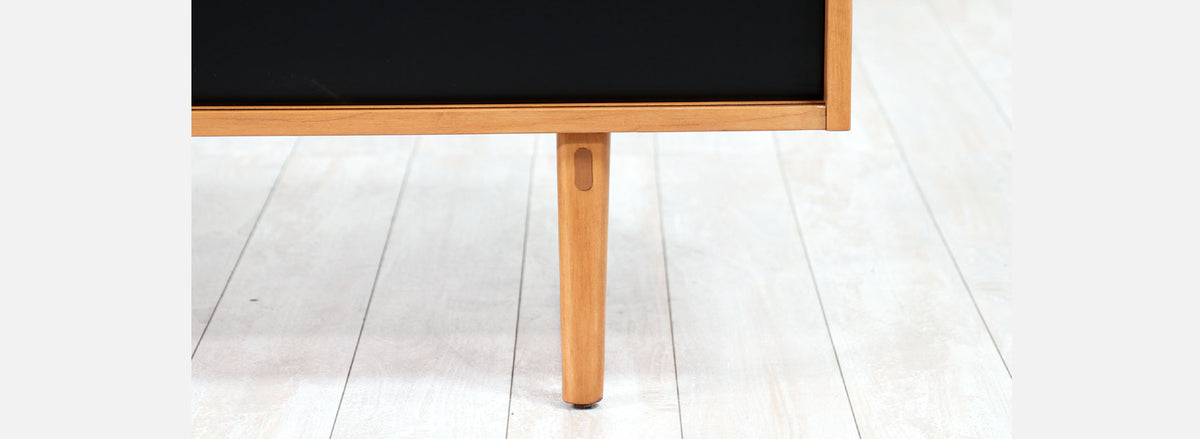 Paul McCobb "Planner Group" Credenza with Black Doors for Winchendon Furniture Co.