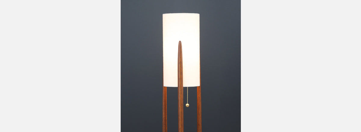 John Keal Sculptural Trident Table Lamp for Modeline of California