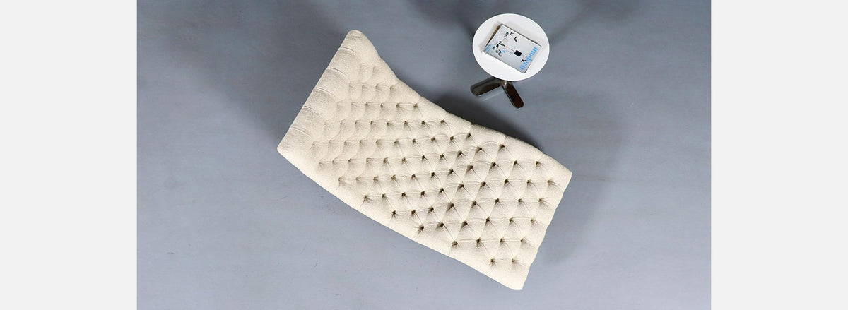 Adrian Pearsall Diamond Button-Tufted Chaise Lounge for Craft Associates