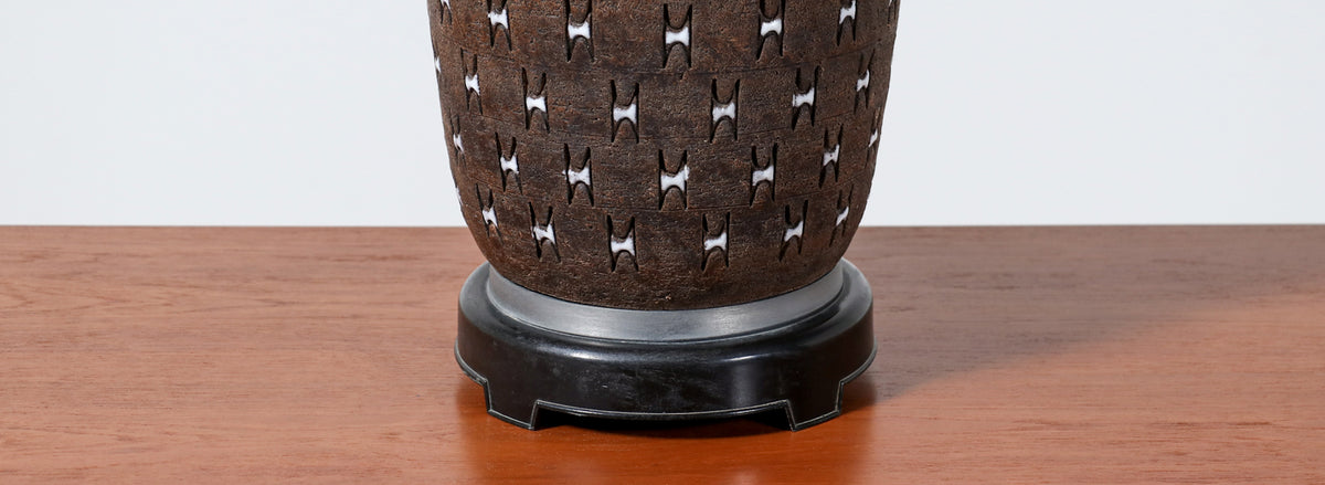 Mid-Century Modern Italian Ceramic Table Lamp for Bitossi